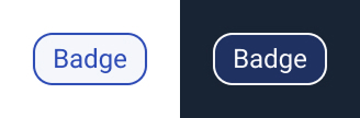 badge component in light and dark mode