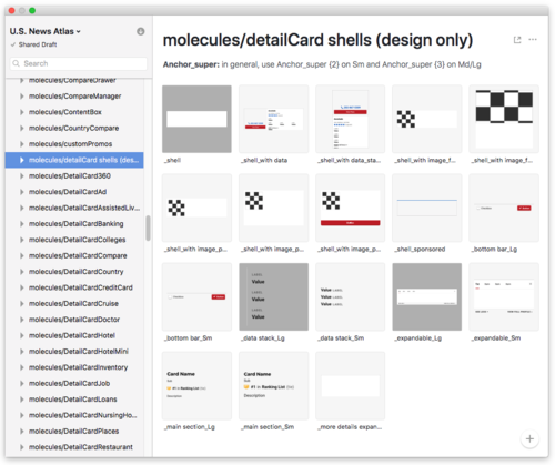 new detail card shells in sketch library